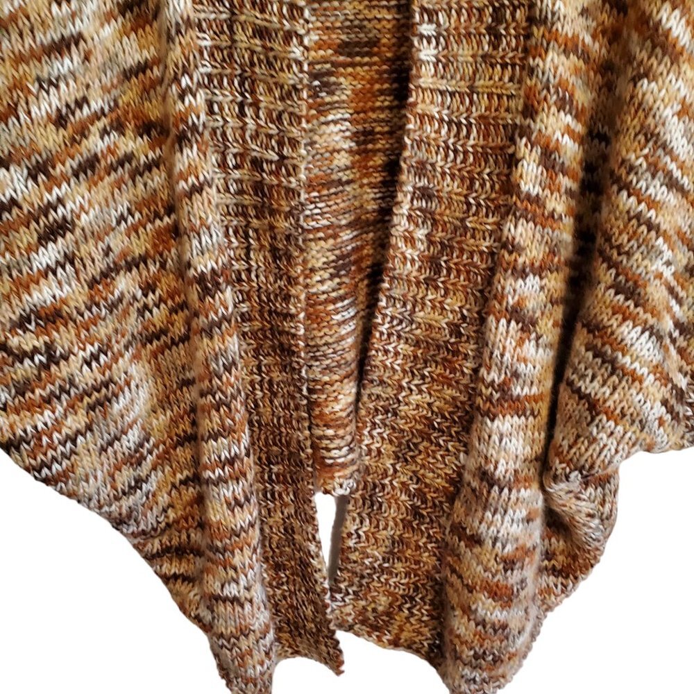 Universal Threads Rustic Color Poncho Open Cardig… - image 4